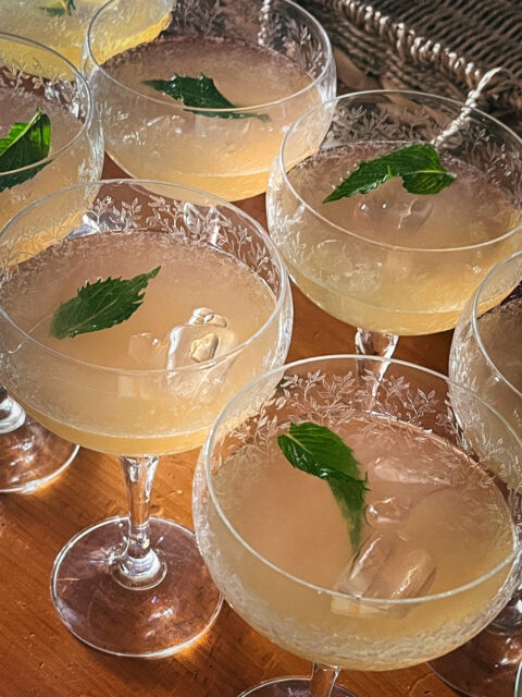 Lots of Midsummer Madness cocktails